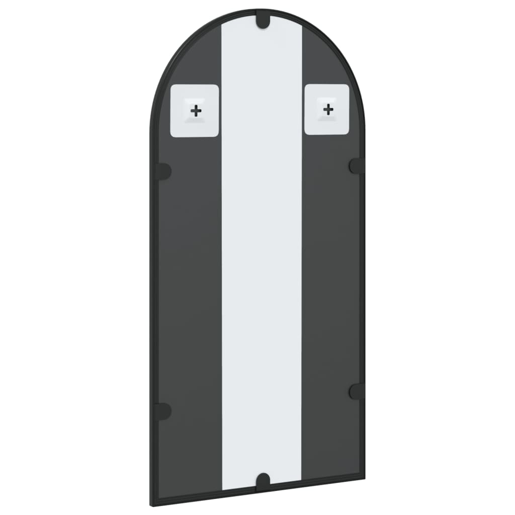 Veggspeil Svart 30x60 cm buet jern