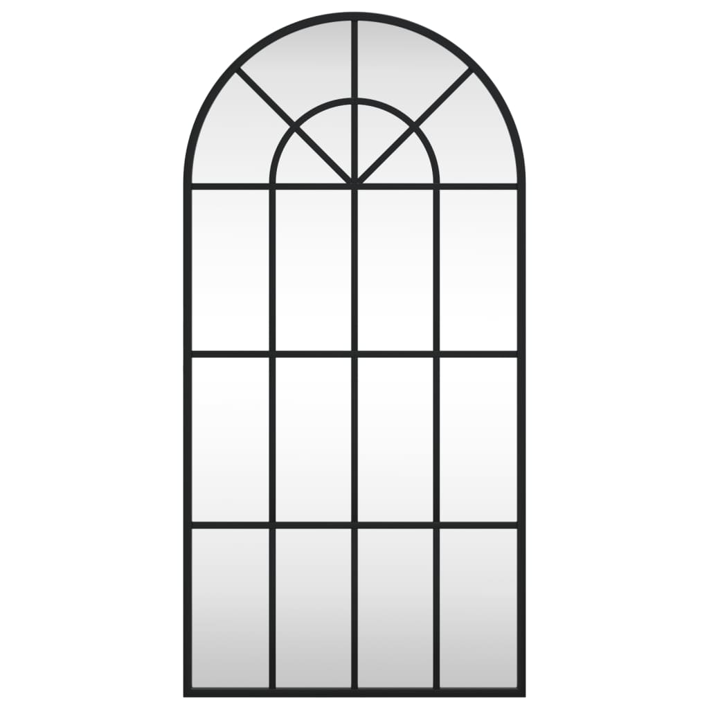 Veggspeil Svart 40x80 cm buet jern