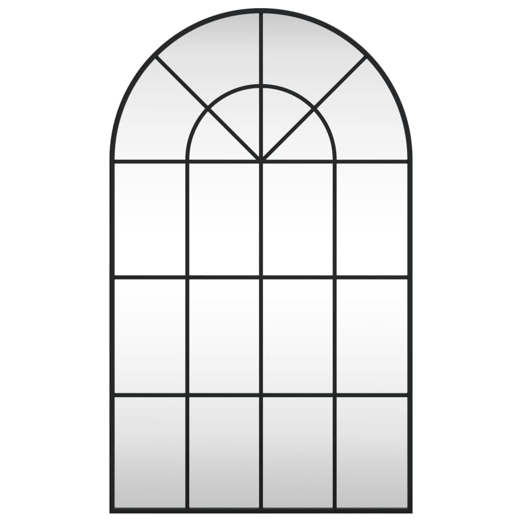 Veggspeil Svart 60x100 cm buet jern