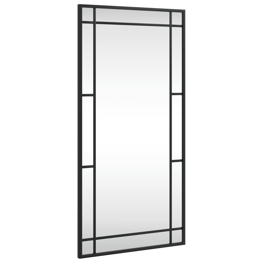 Veggspeil Svart 40x80 cm rektangel jern