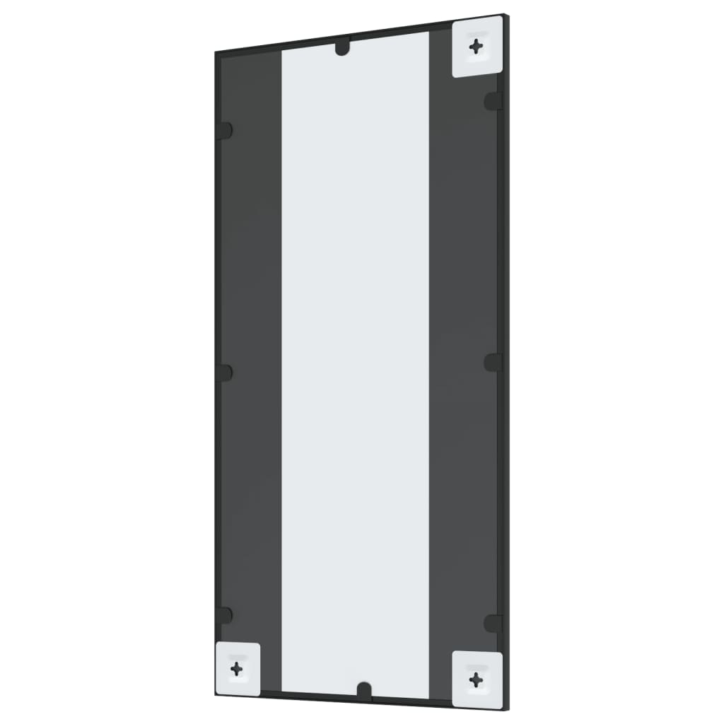 Veggspeil Svart 40x80 cm rektangel jern