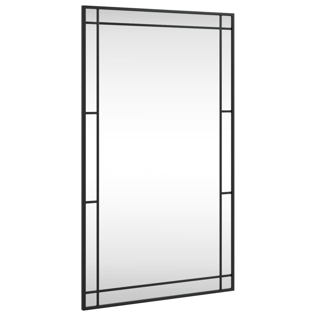 Veggspeil Svart 60x100 cm rektangel jern