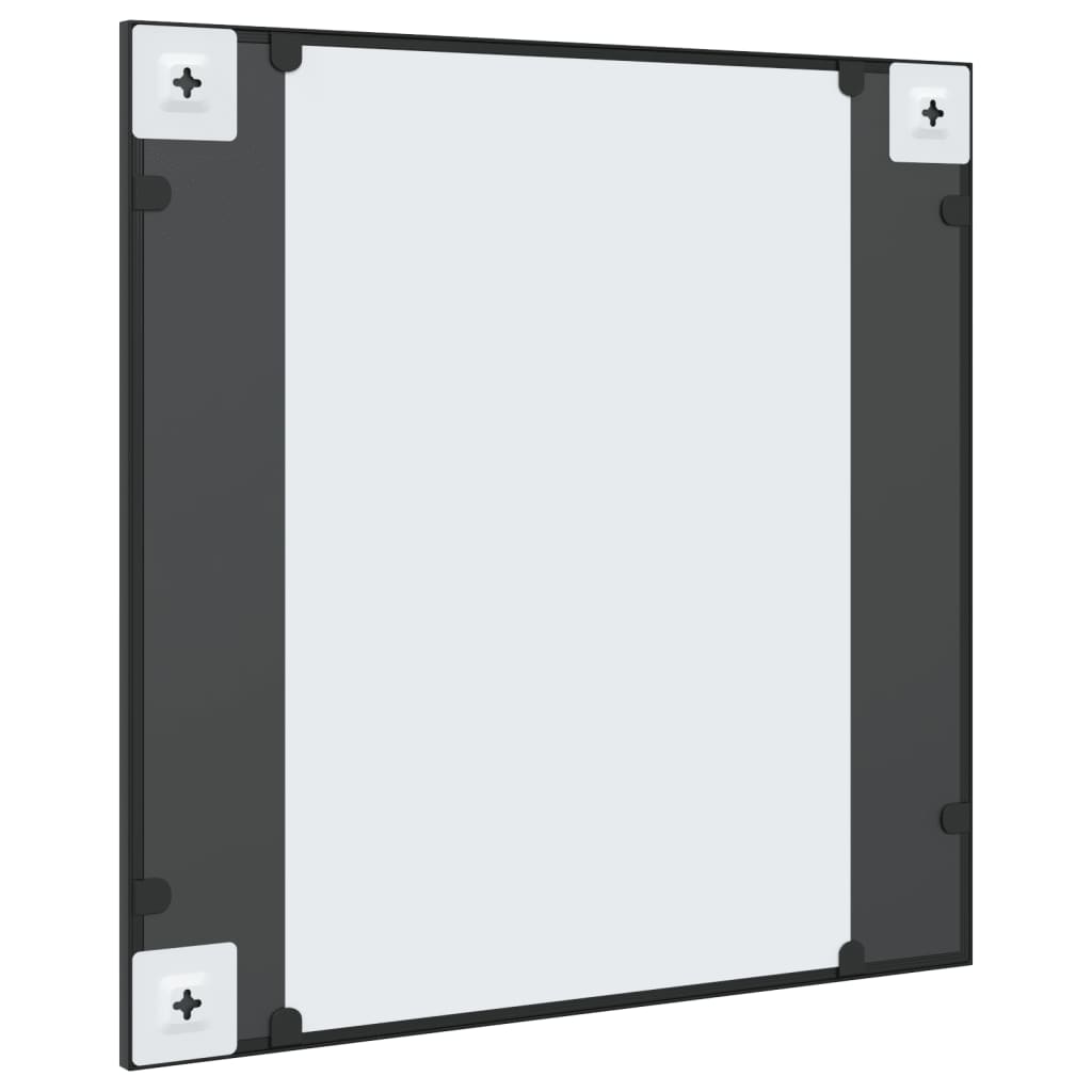 Veggspeil Svart 60x60 cm rektangel jern