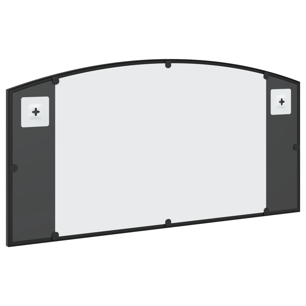 Veggspeil Svart 80x40 cm buet jern