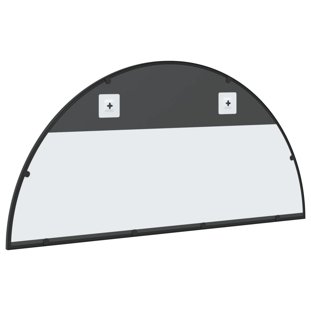 Veggspeil Svart 100x50 cm buet jern