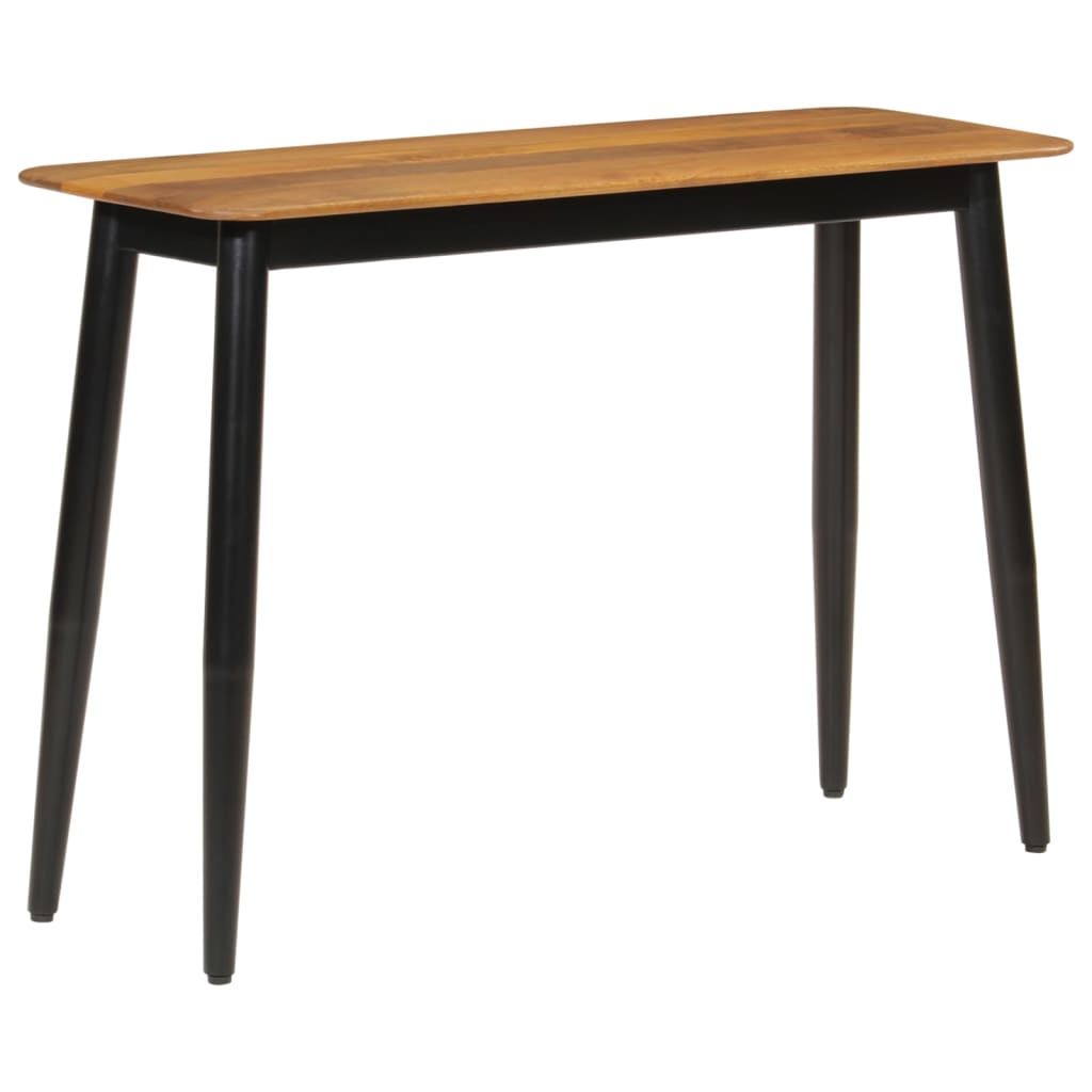 Avlastningsbord Konsollbord Tre 110x40x76 cm heltre mango og jern
