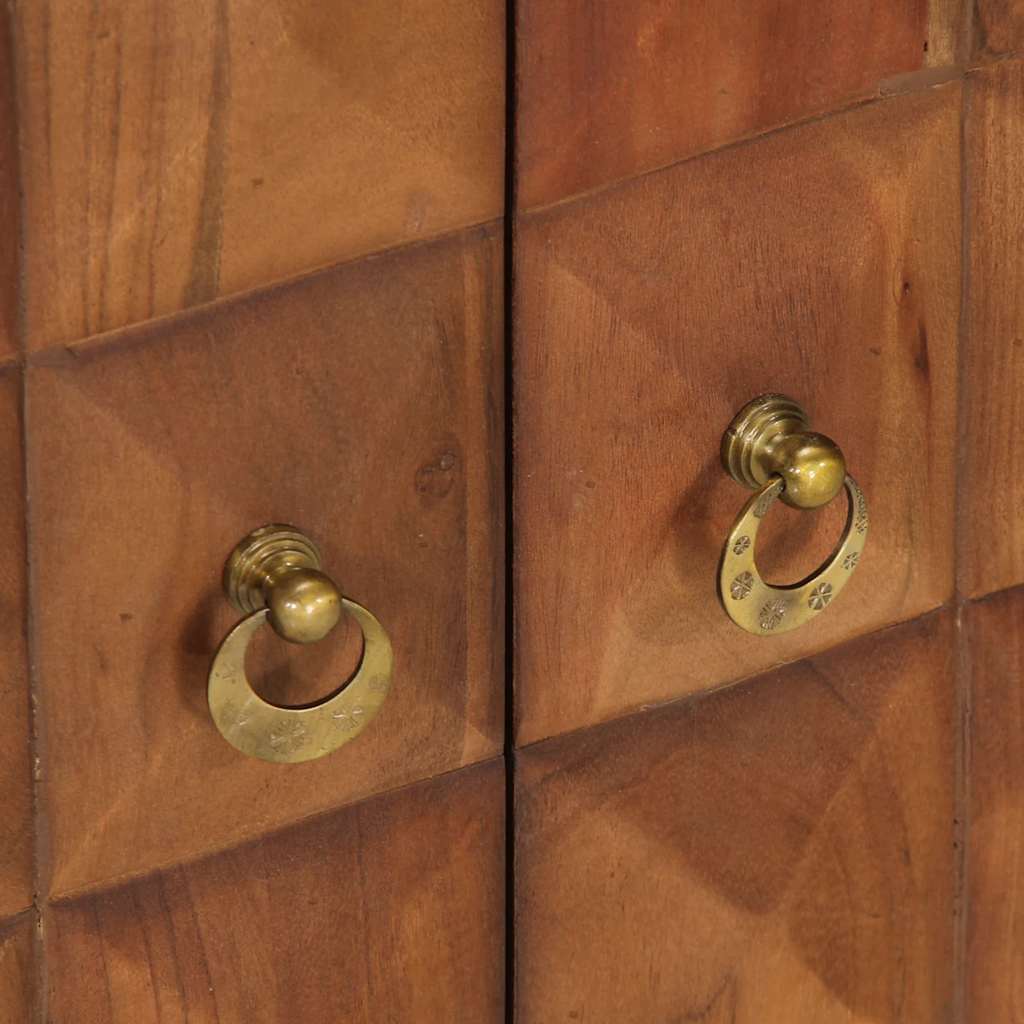 Kommode Honningbrun 70x35x70 cm heltre akasie