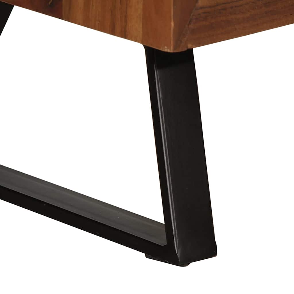 Kommode Honningbrun 70x35x70 cm heltre akasie