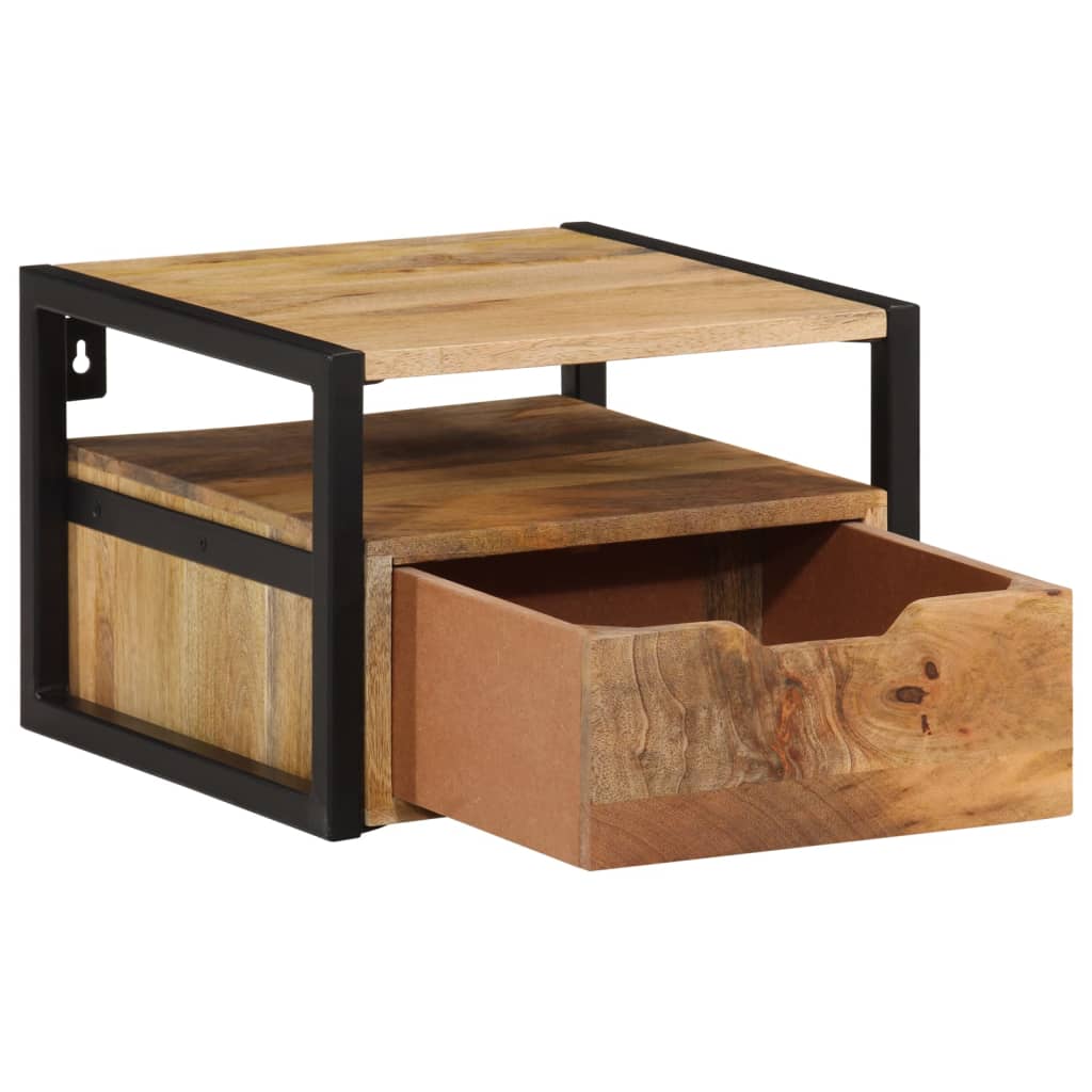 Nattbord Sengbord Sengbord heltre akasie Vegghengt 35x35x25 cm
