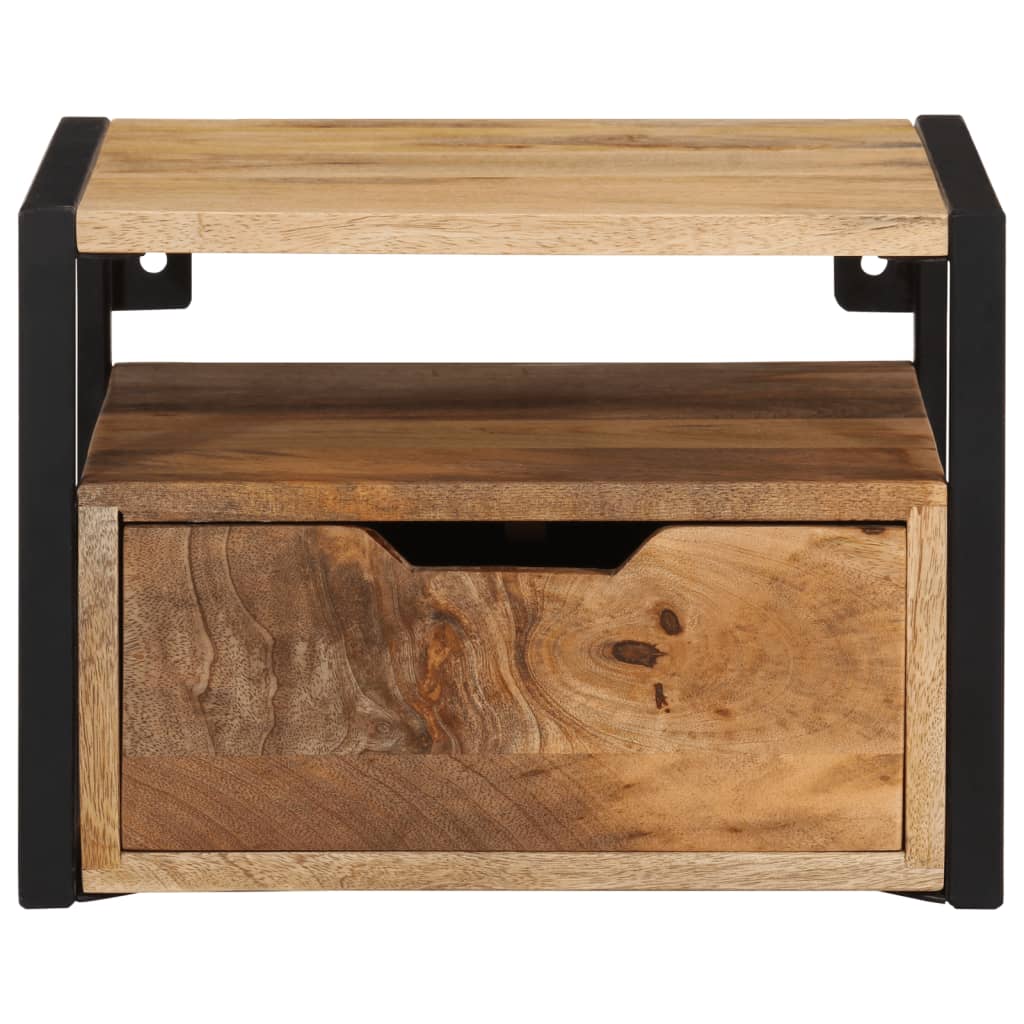 Nattbord Sengbord Sengbord heltre akasie Vegghengt 35x35x25 cm