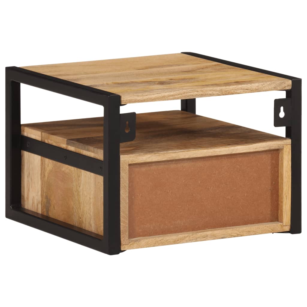 Nattbord Sengbord Sengbord heltre akasie Vegghengt 35x35x25 cm