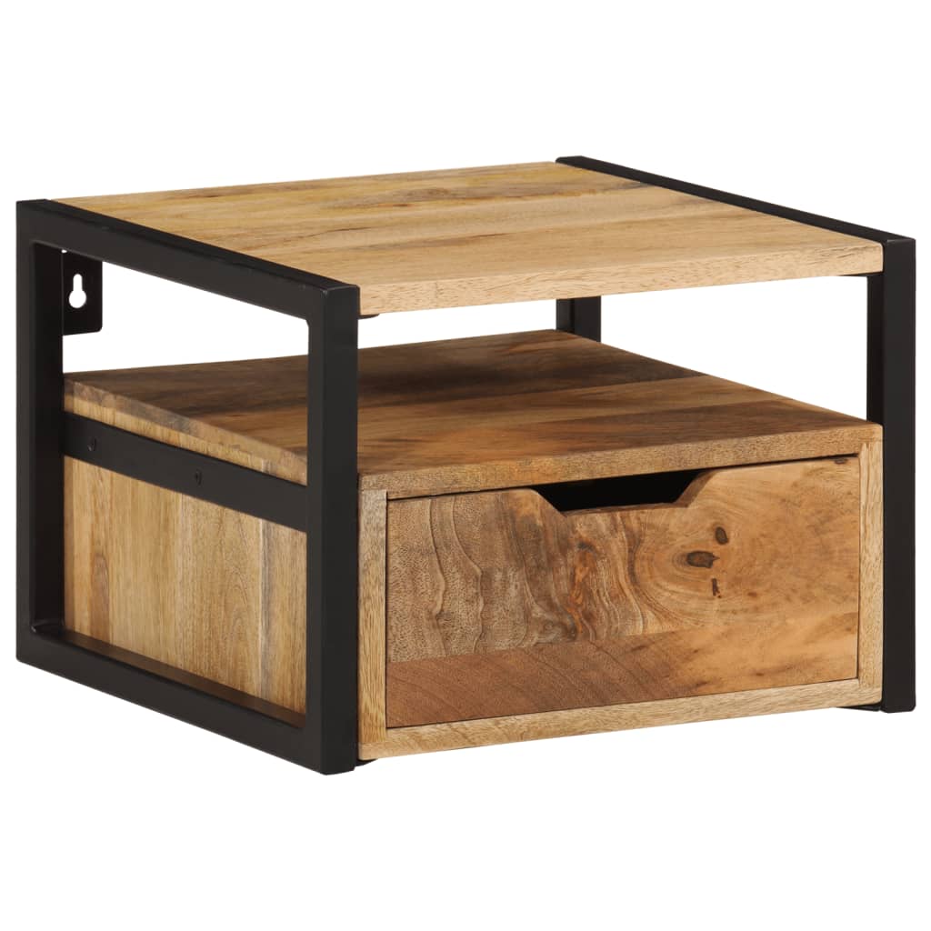 Nattbord Sengbord Sengbord heltre akasie Vegghengt 35x35x25 cm