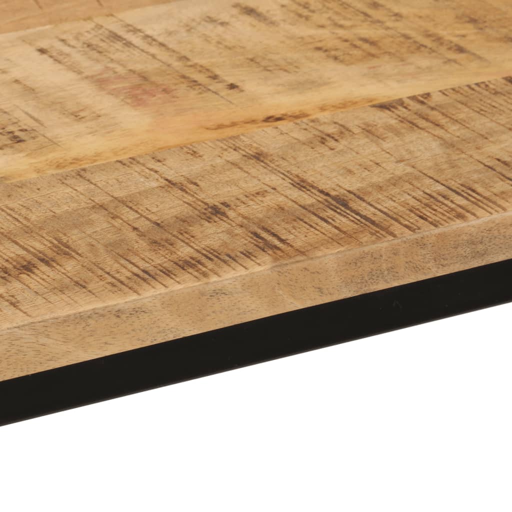 Avlastningsbord Konsollbord Tre 110x30x75 cm grovt heltre mangotre og jern