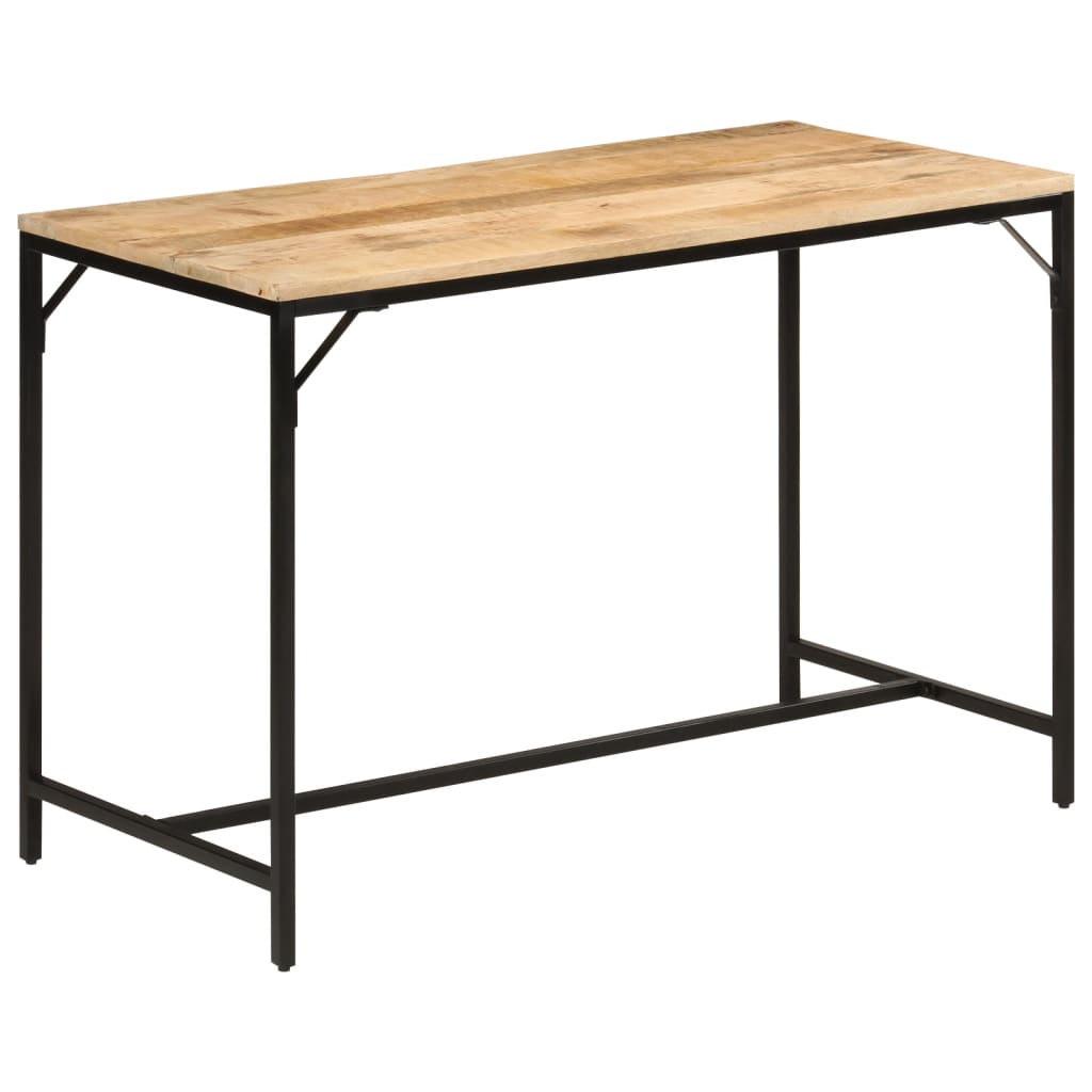Spisebord Kjøkkenbord Tre 110x55x75 cm grovt heltre mangotre og jern