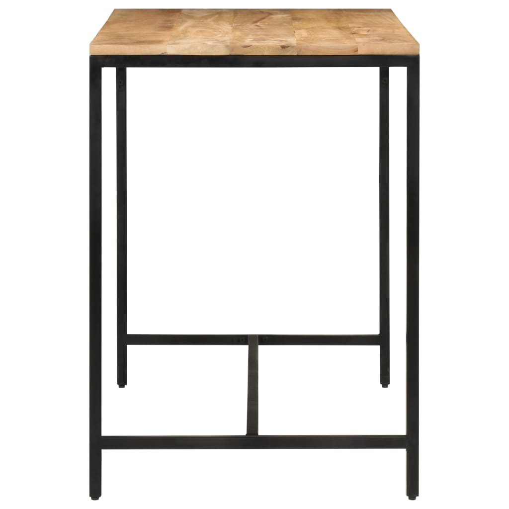 Spisebord Kjøkkenbord Tre 110x55x75 cm grovt heltre mangotre og jern