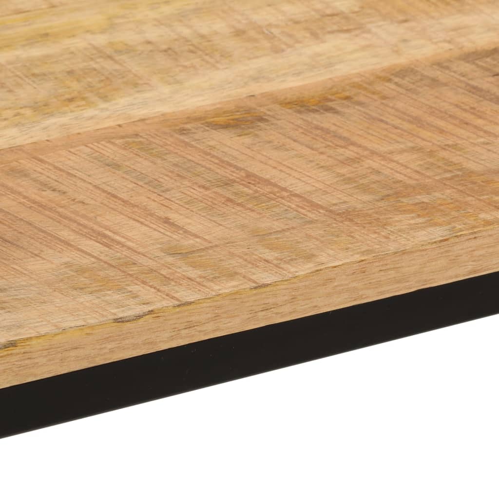 Spisebord Kjøkkenbord Tre 110x55x75 cm grovt heltre mangotre og jern