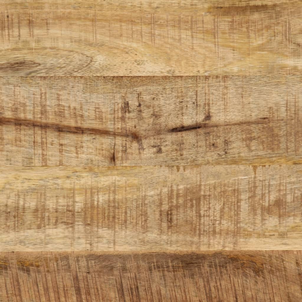 Spisebord Kjøkkenbord Tre 110x55x75 cm grovt heltre mangotre og jern