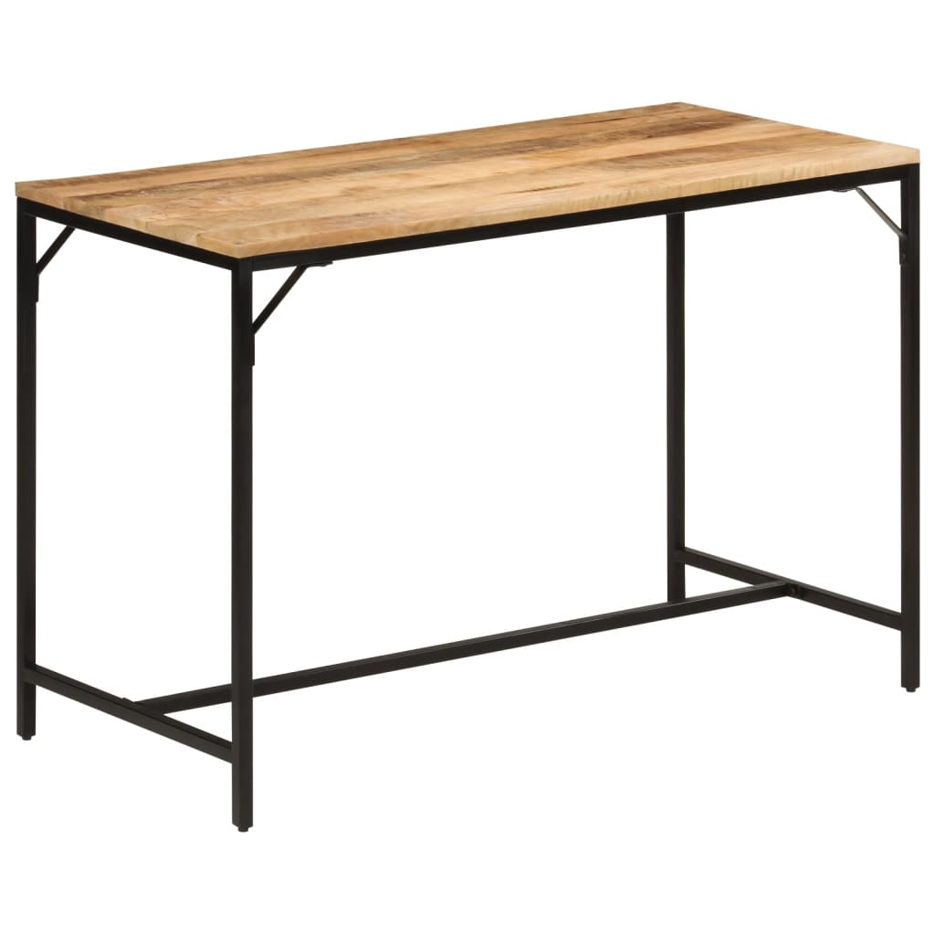 Spisebord Kjøkkenbord Tre 110x55x75 cm grovt heltre mangotre og jern