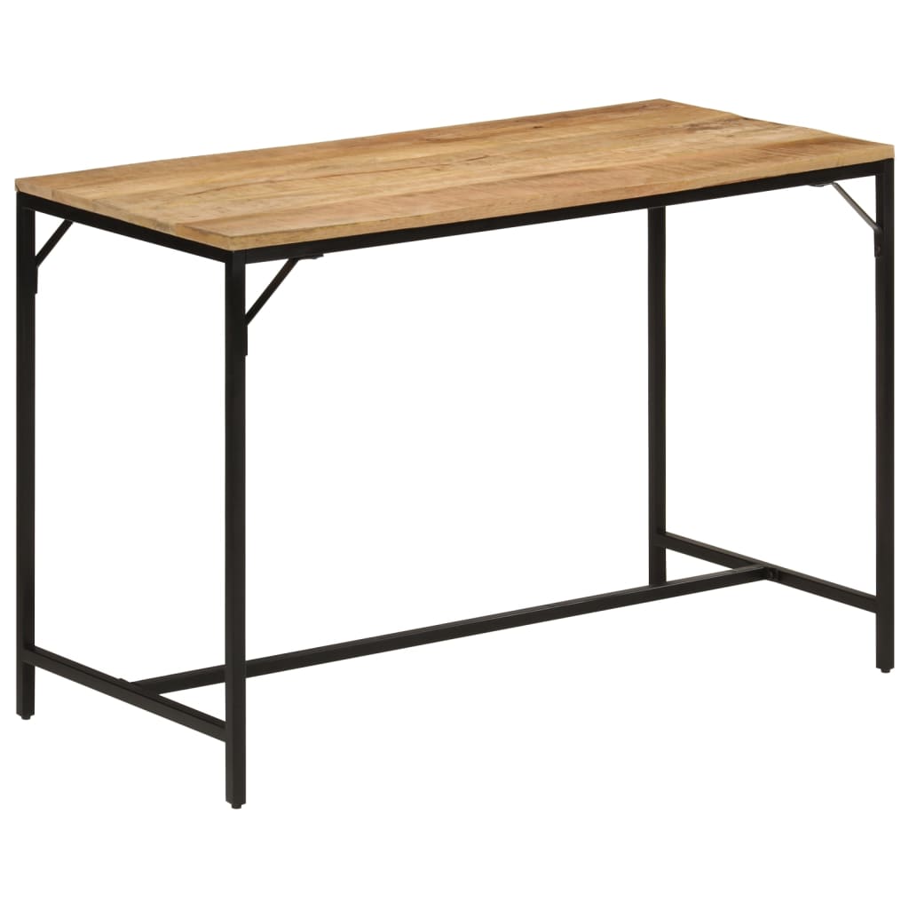 Spisebord Kjøkkenbord Tre 110x55x75 cm grovt heltre mangotre og jern
