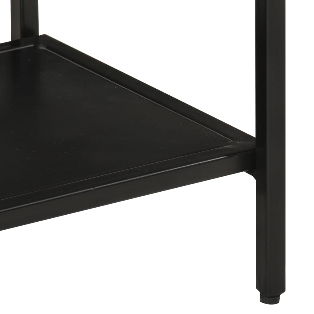 Avlastningsbord Konsollbord Tre 90x30x75 cm grovt heltre mangotre og jern