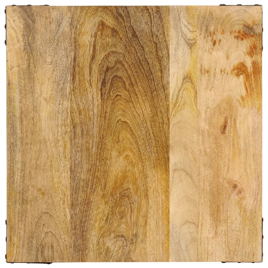 Sidebord Tre 45x45x50 cm heltre mango og jern