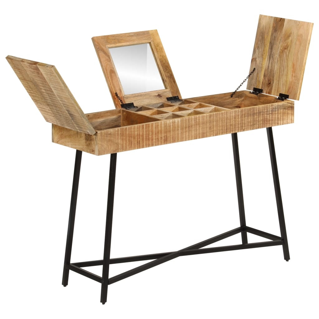 Sminkebord Tre 105x35x75 cm grovt heltre mangotre