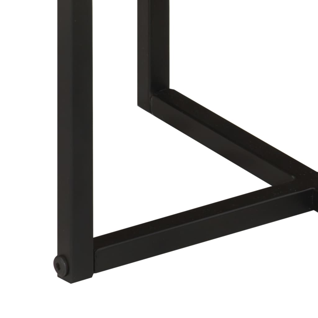 Salongbord Sofabord Tre 55x55x45 cm heltre akasie og jern