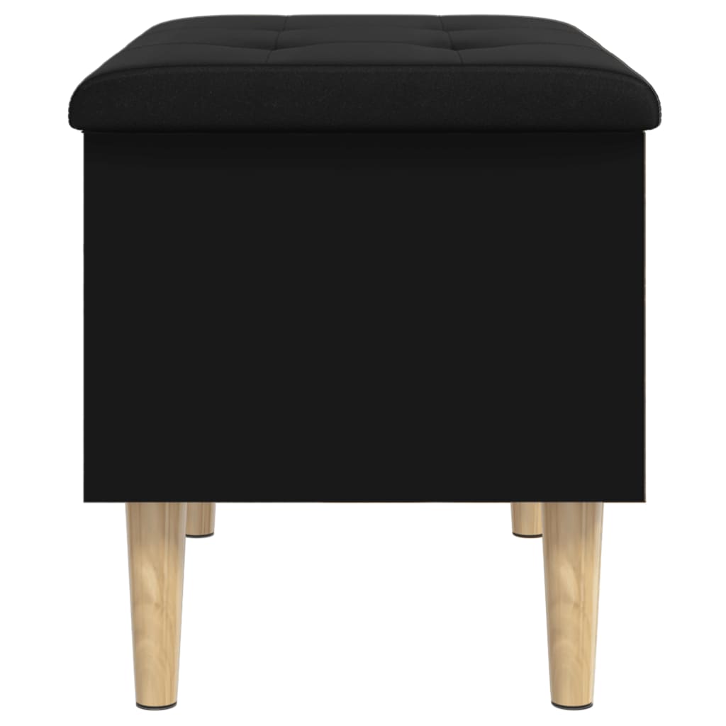 Oppbevaringsbenk Svart 62x42x46 cm