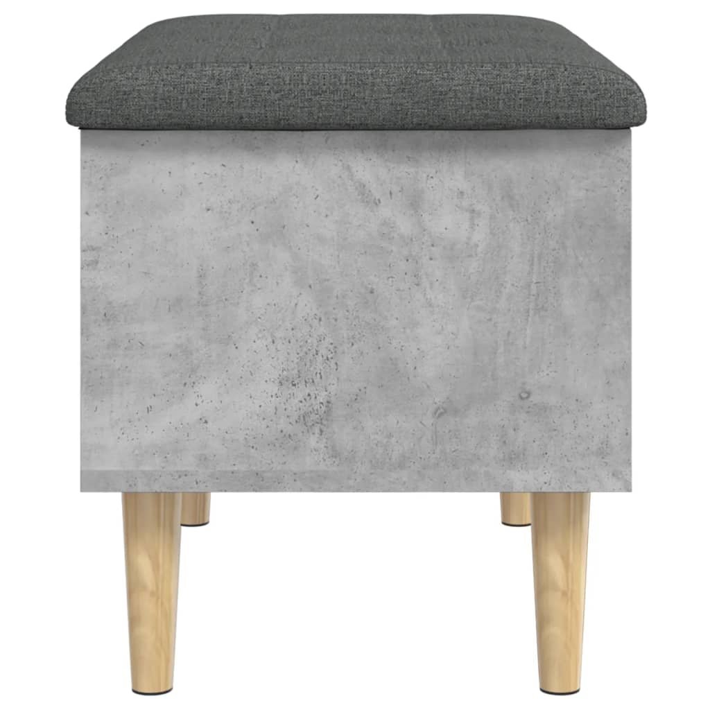 Skoskap Skohylle Skobenk Betonggrå 62x42x46 cmr