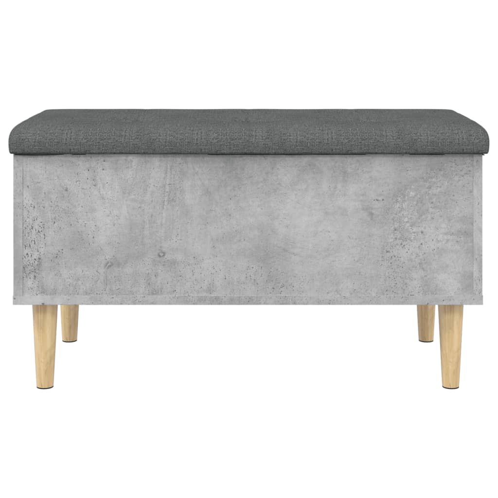 Oppbevaringsbenk Betonggrå 82x42x46 cmr