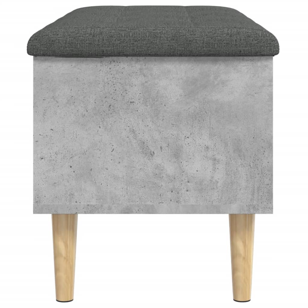 Oppbevaringsbenk Betonggrå 82x42x46 cmr