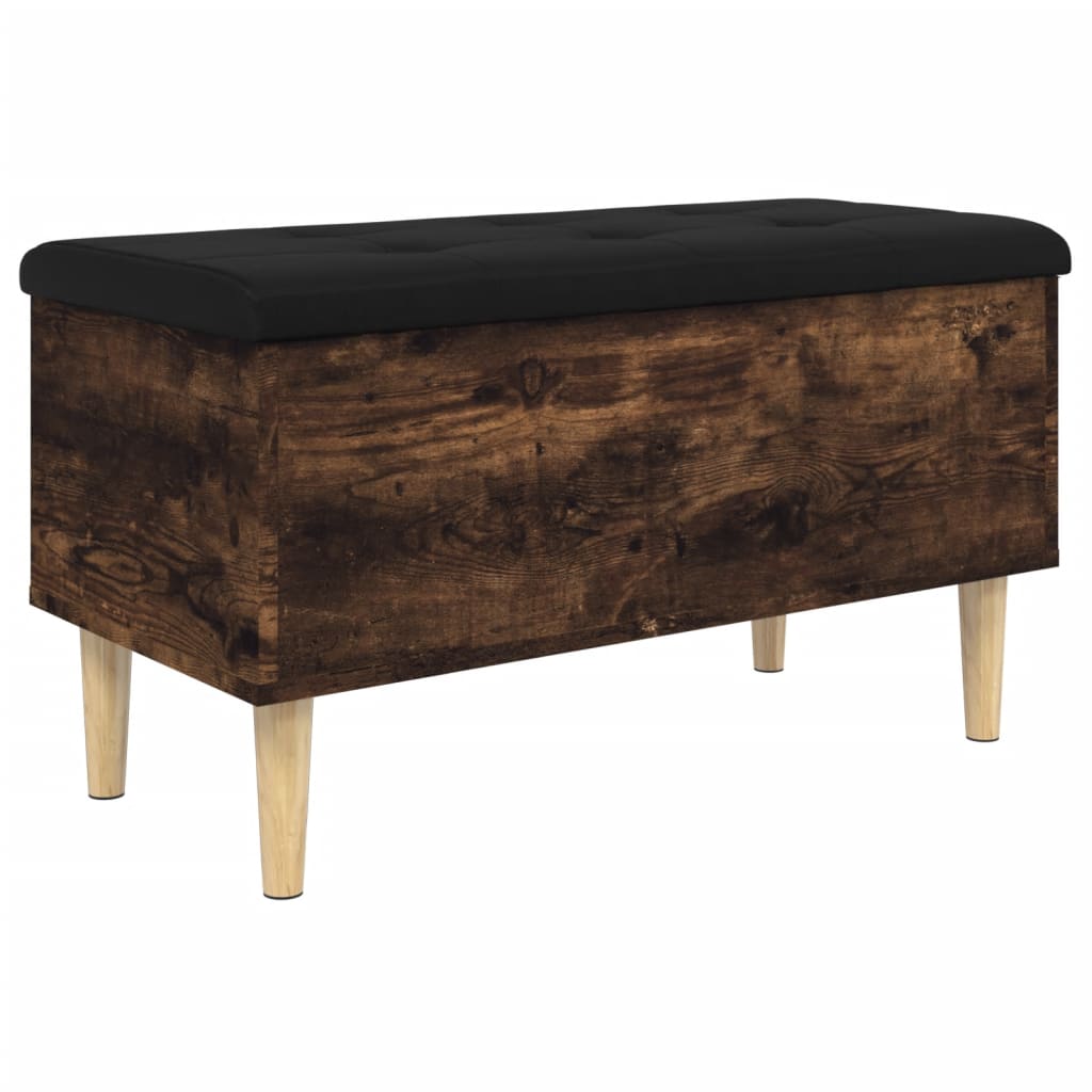 Oppbevaringsbenk Røyk Eik 82x42x46 cm