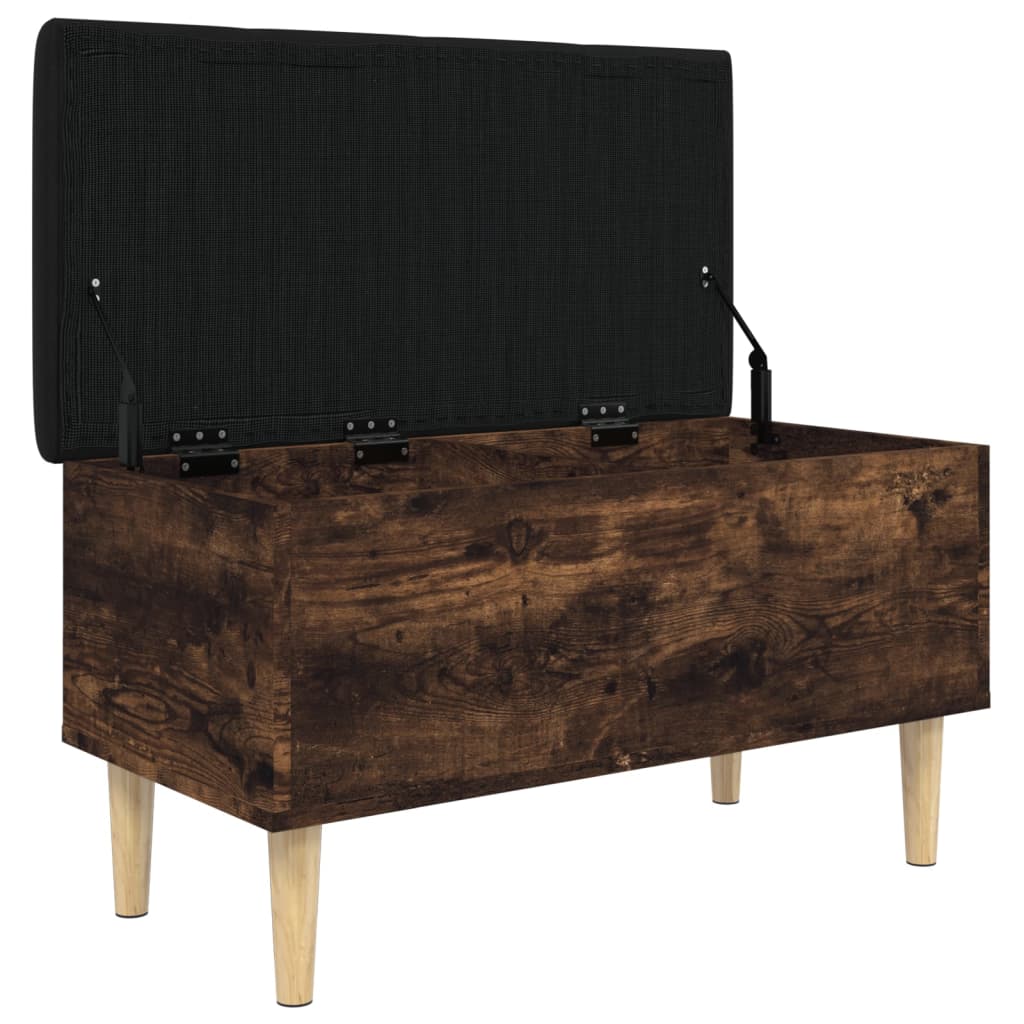 Oppbevaringsbenk Røyk Eik 82x42x46 cm