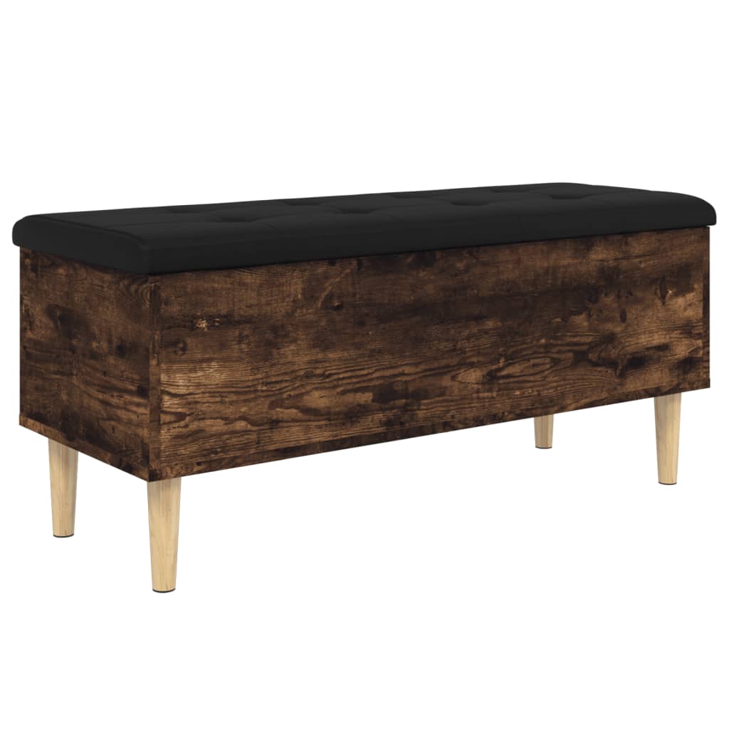 Oppbevaringsbenk Røyk Eik 102x42x46 cm