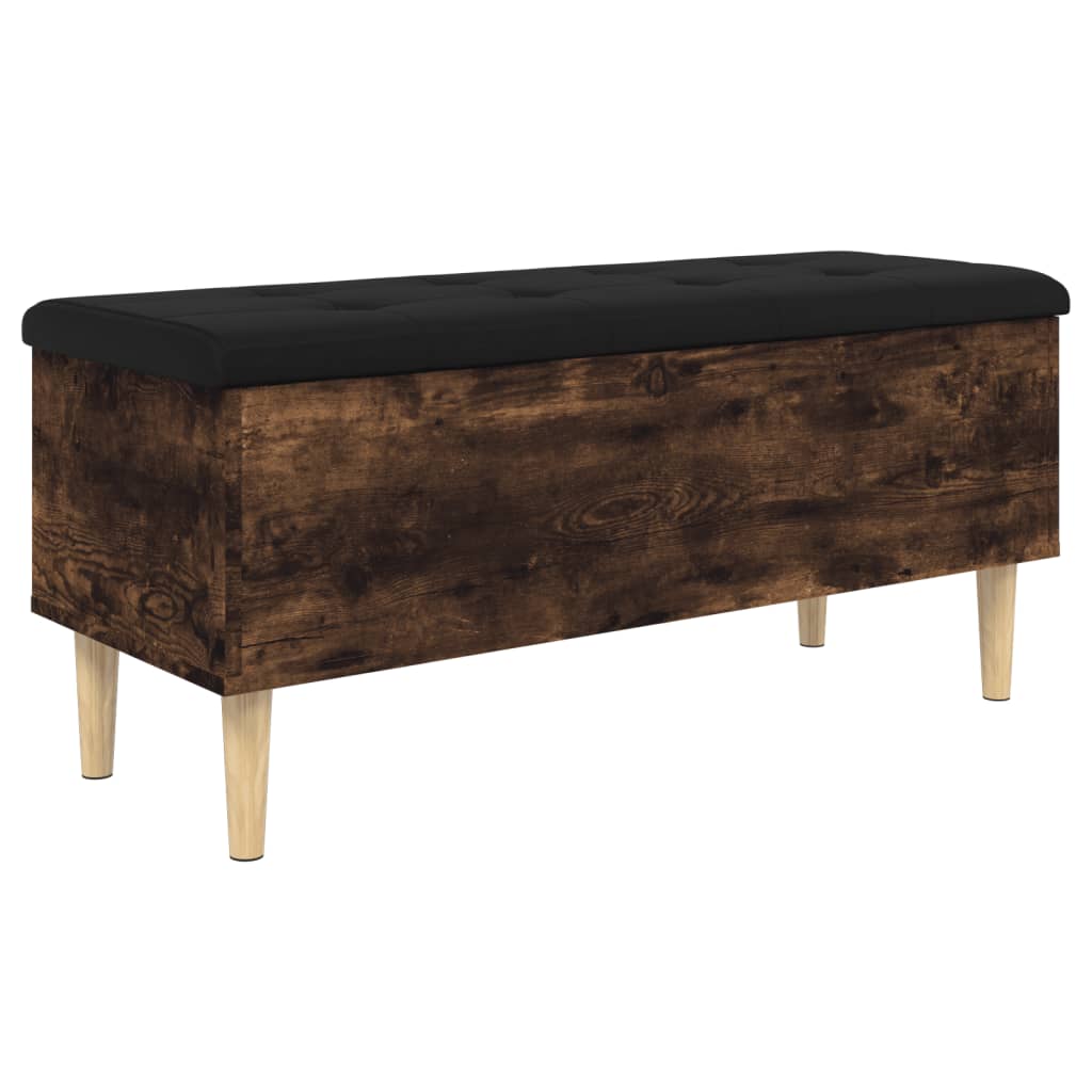 Oppbevaringsbenk Røyk Eik 102x42x46 cm