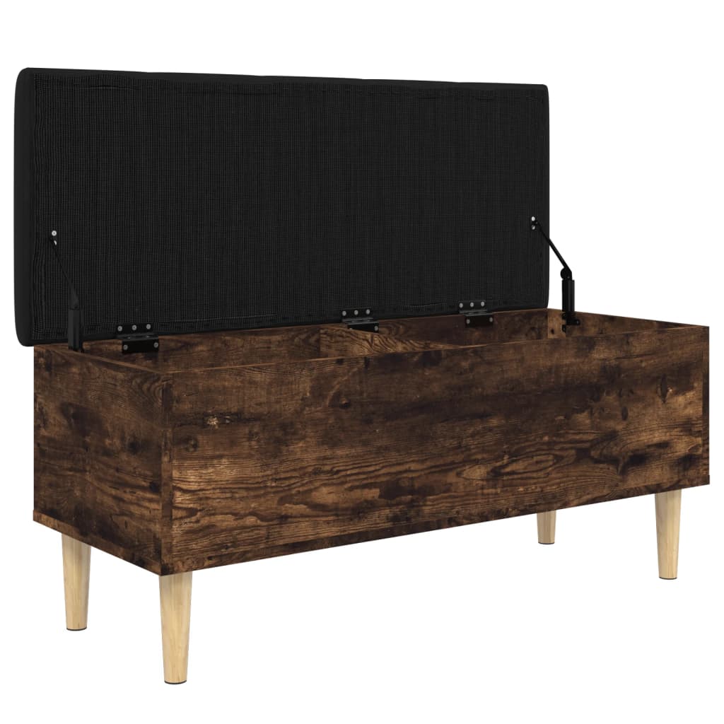 Oppbevaringsbenk Røyk Eik 102x42x46 cm