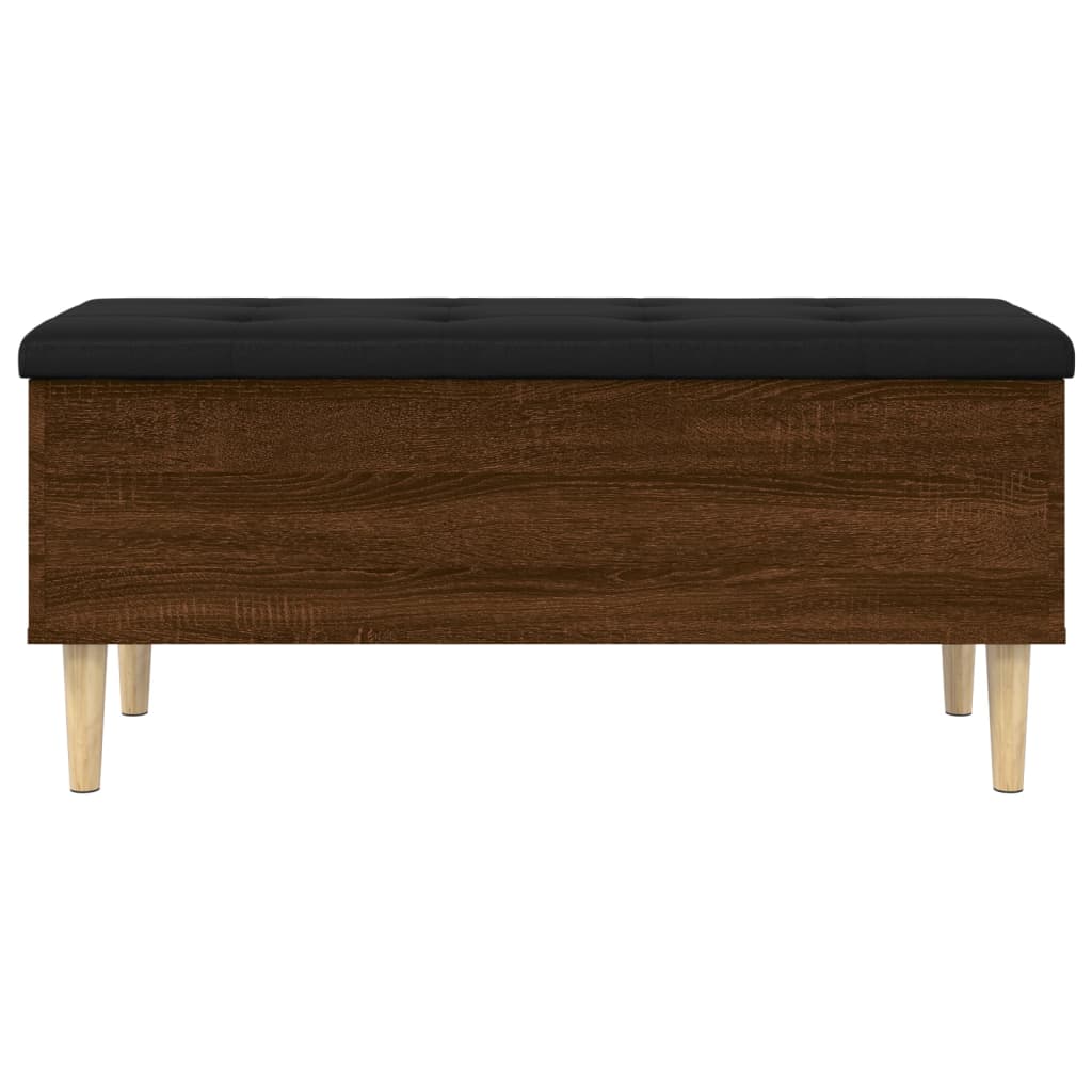 Oppbevaringsbenk Brun Eik 102x42x46 cm