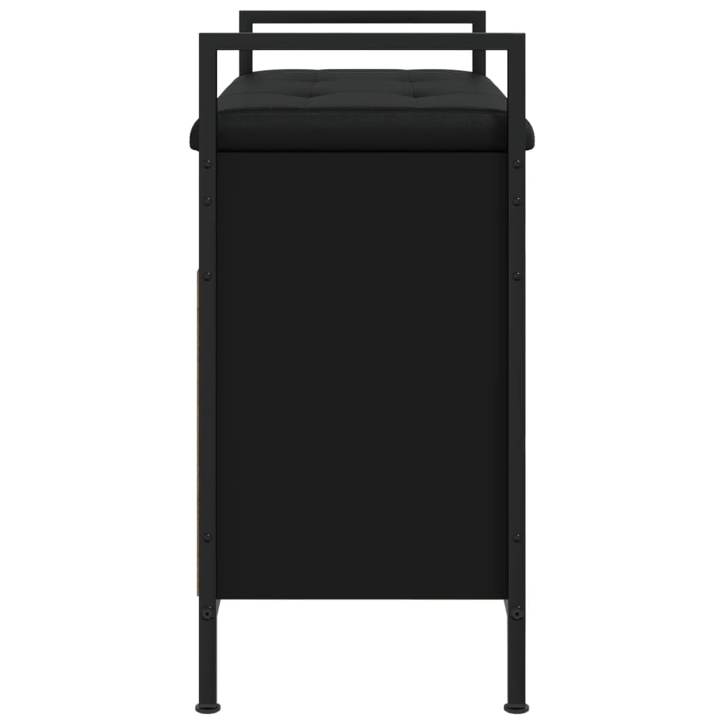 Skoskap Skohylle Skobenk Svart 65,5x32x57,5 cm
