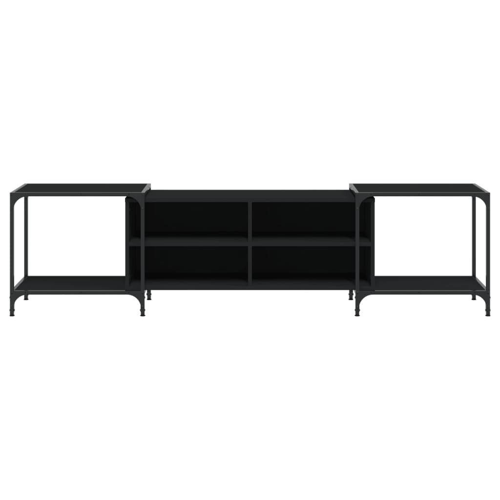 TV-Møbel Svart TV-benk 203x37x50 cm