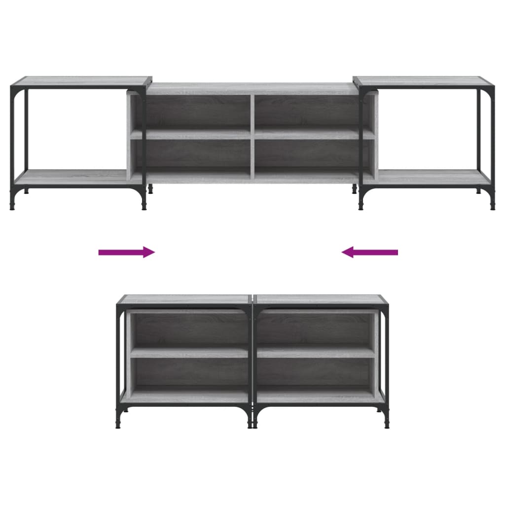 TV-Møbel Sonoma Grå TV-benk 203x37x50 cm