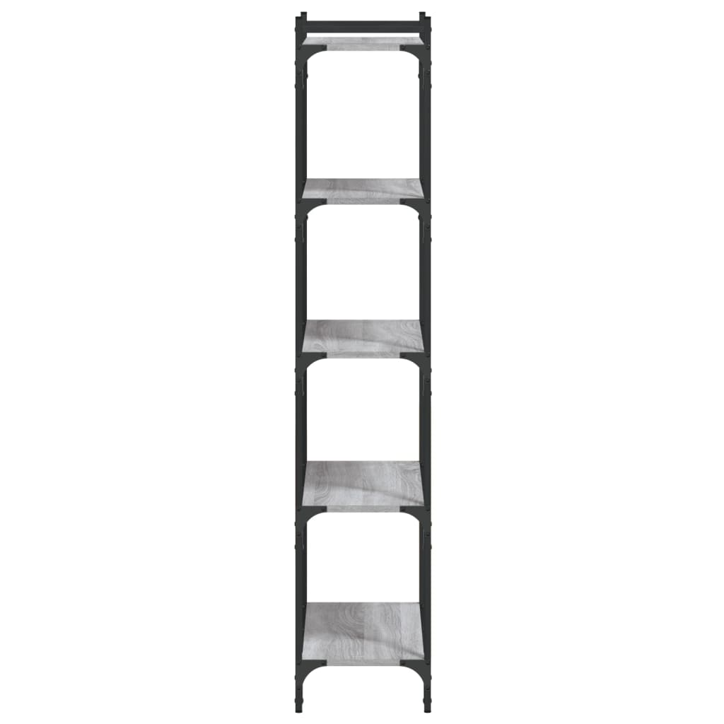Bokhylle Sonoma Grå 5 etasjer 60x30x154 cm