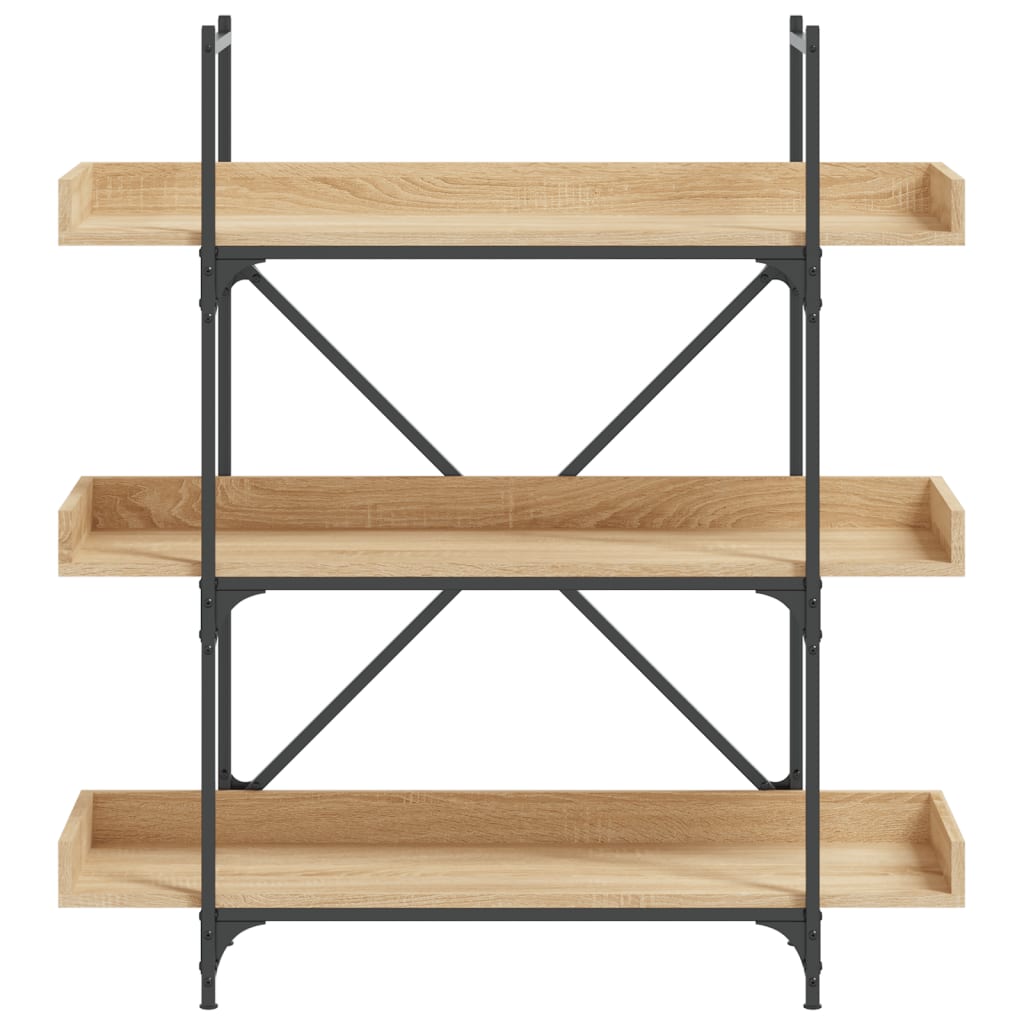 Bokhylle Sonoma Eik 3 etasjer 100x33x108,5 cm