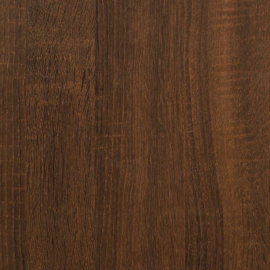 Bokhylle Brun Eik 3 etasjer 100x33x145,5 cm