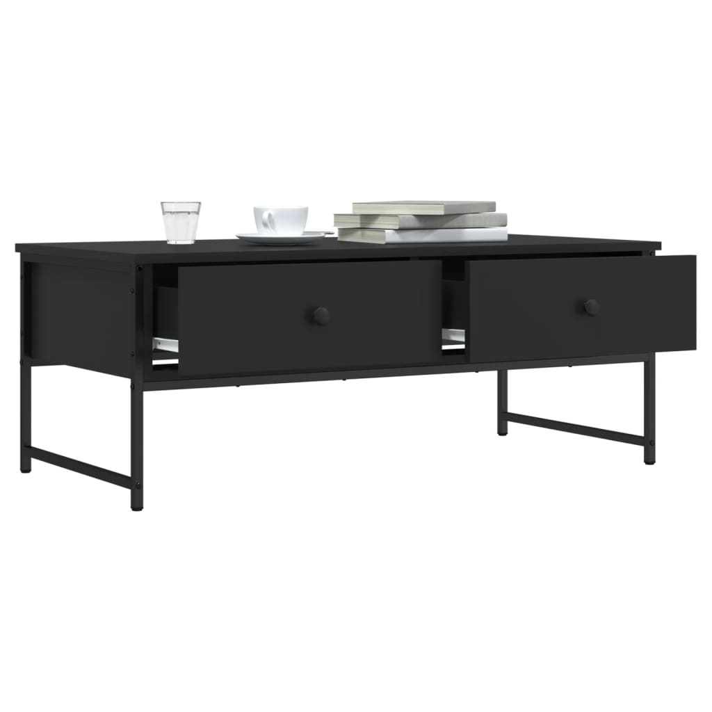Salongbord Sofabord Svart 101x49x39,5 cm