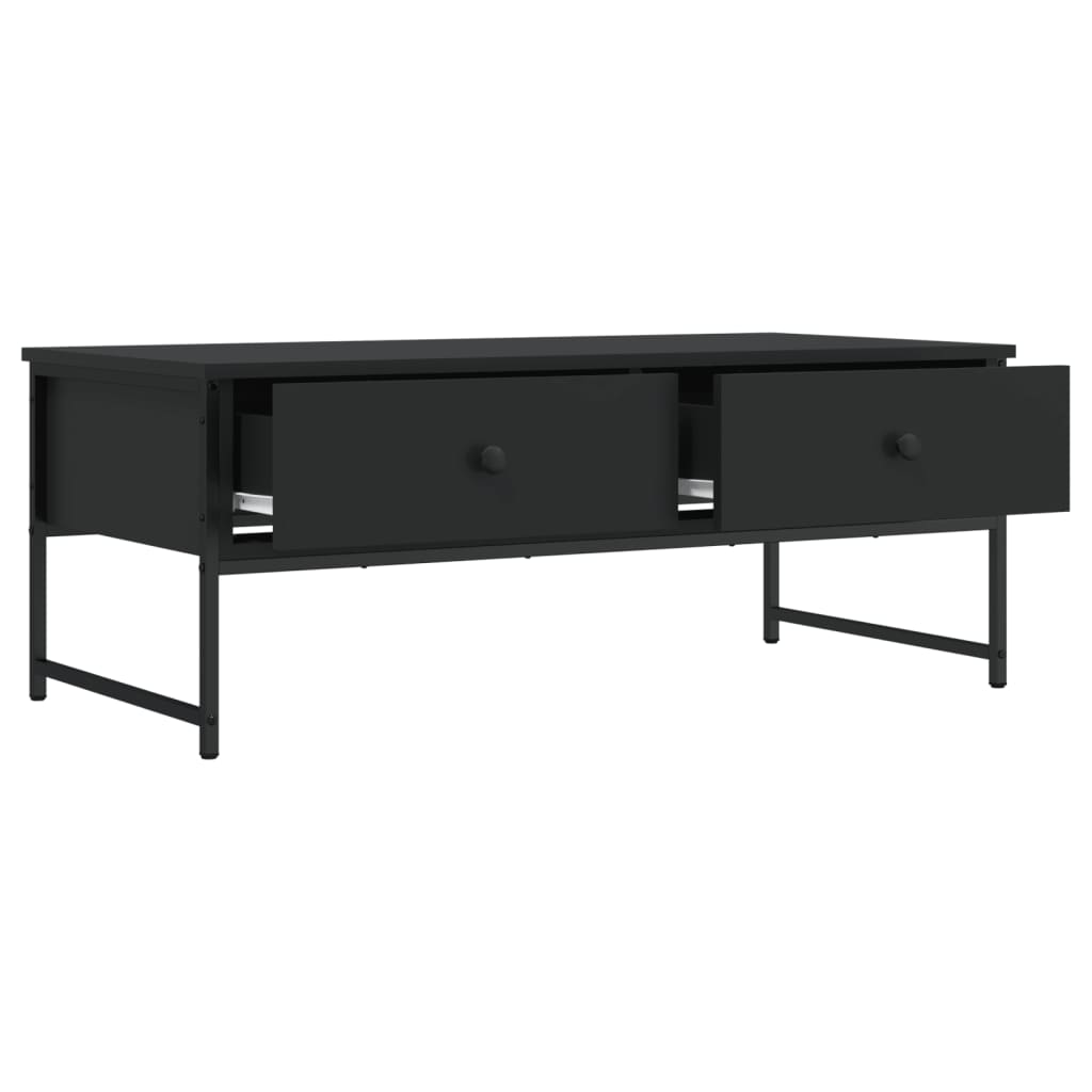 Salongbord Sofabord Svart 101x49x39,5 cm