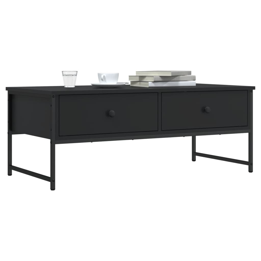 Salongbord Sofabord Svart 101x49x39,5 cm