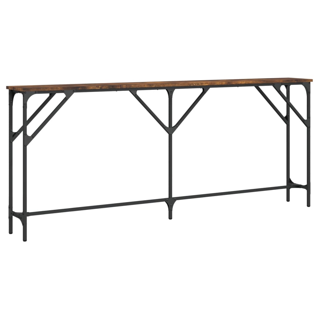 Avlastningsbord Konsollbord Røkt Eik 180x23x75 cm