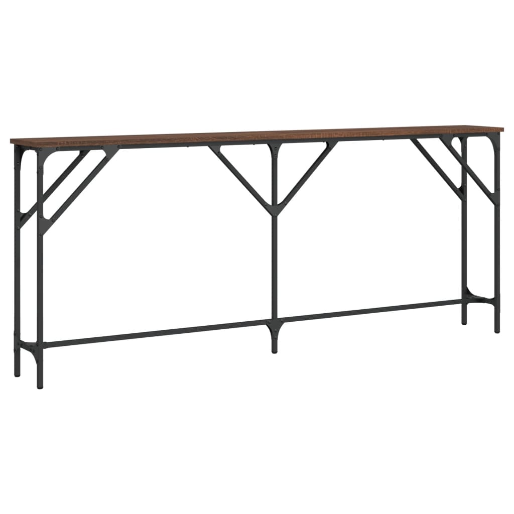 Avlastningsbord konsollbord Brun Eik 180x23x75 cm
