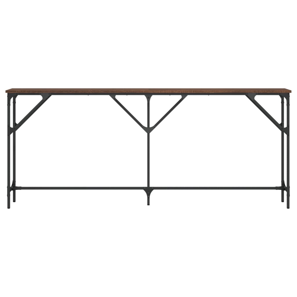 Avlastningsbord konsollbord Brun Eik 180x23x75 cm