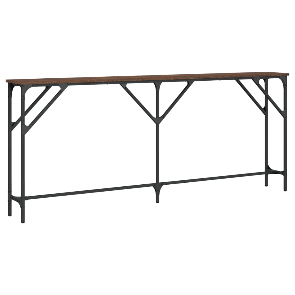 Avlastningsbord konsollbord Brun Eik 180x23x75 cm
